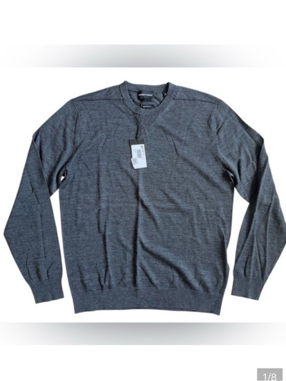 NWT Emporio Armani Gray Sweater Fine Knit